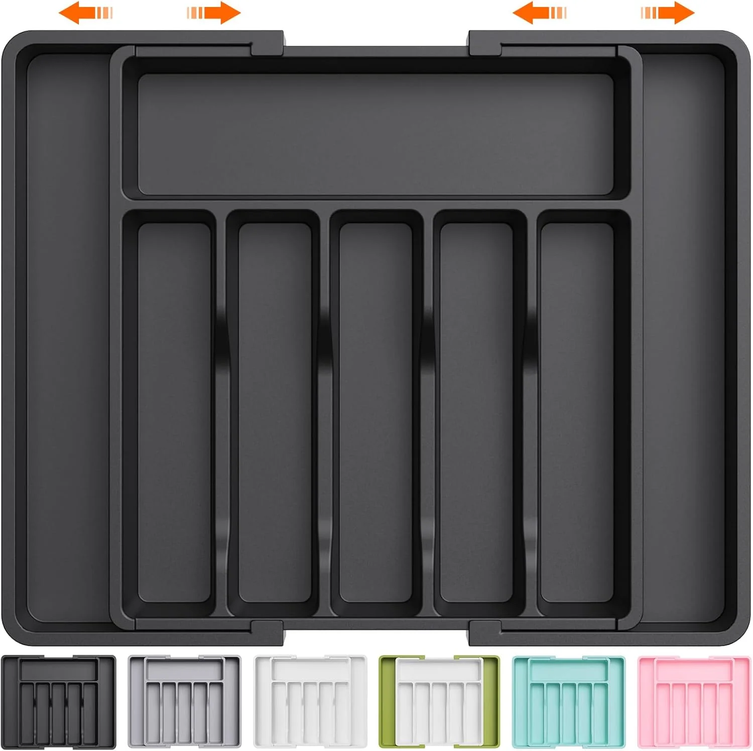 Traditional Lifewit Large Silverware Drawer Organizer Expandable Utensil Tray for Kitchen BPA Flatware and Cutlery Holder Unique