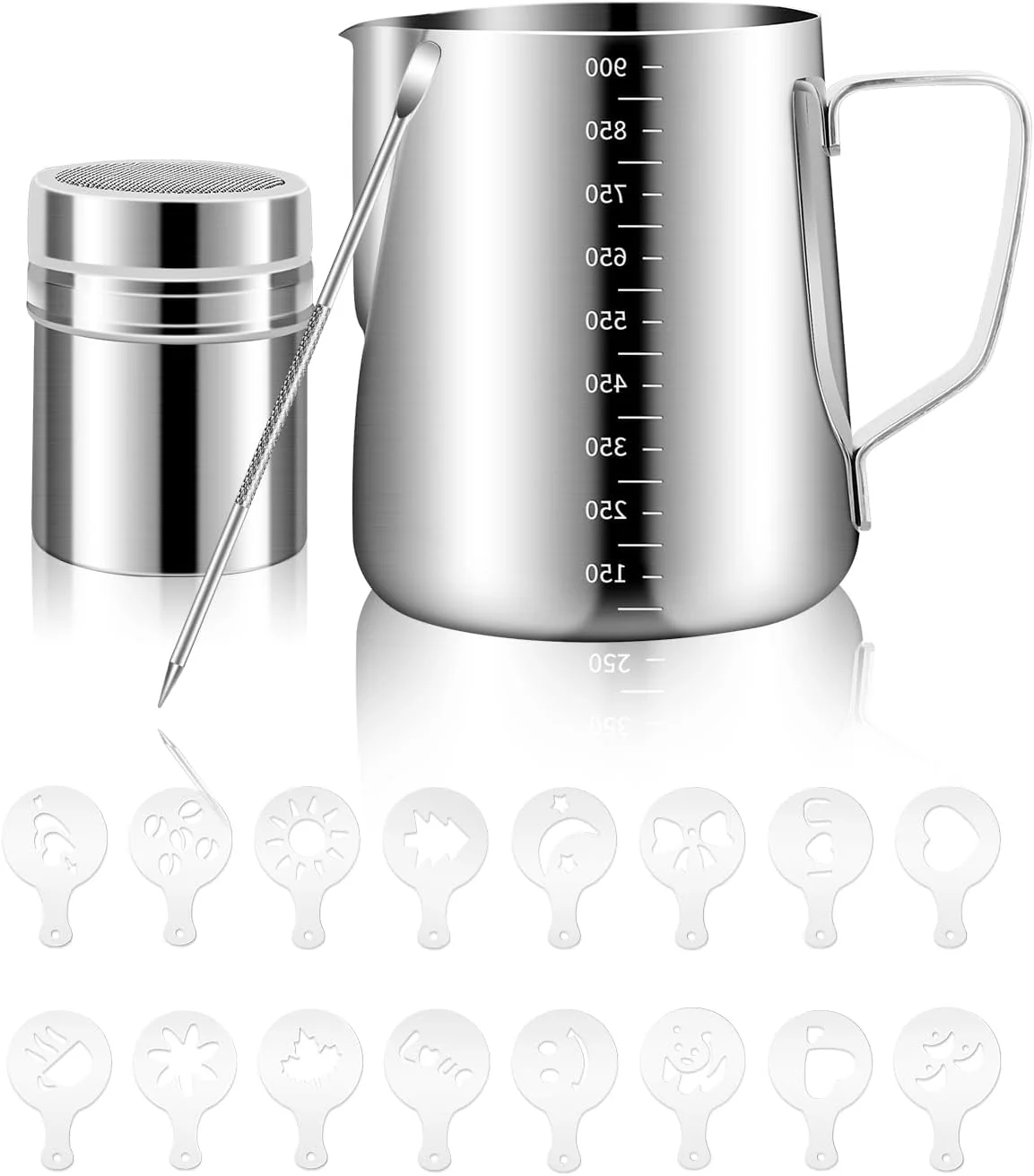 Innovative Milk Frothing Pitcher 900ml Stainless Steel Milk Frother Cup Excellent