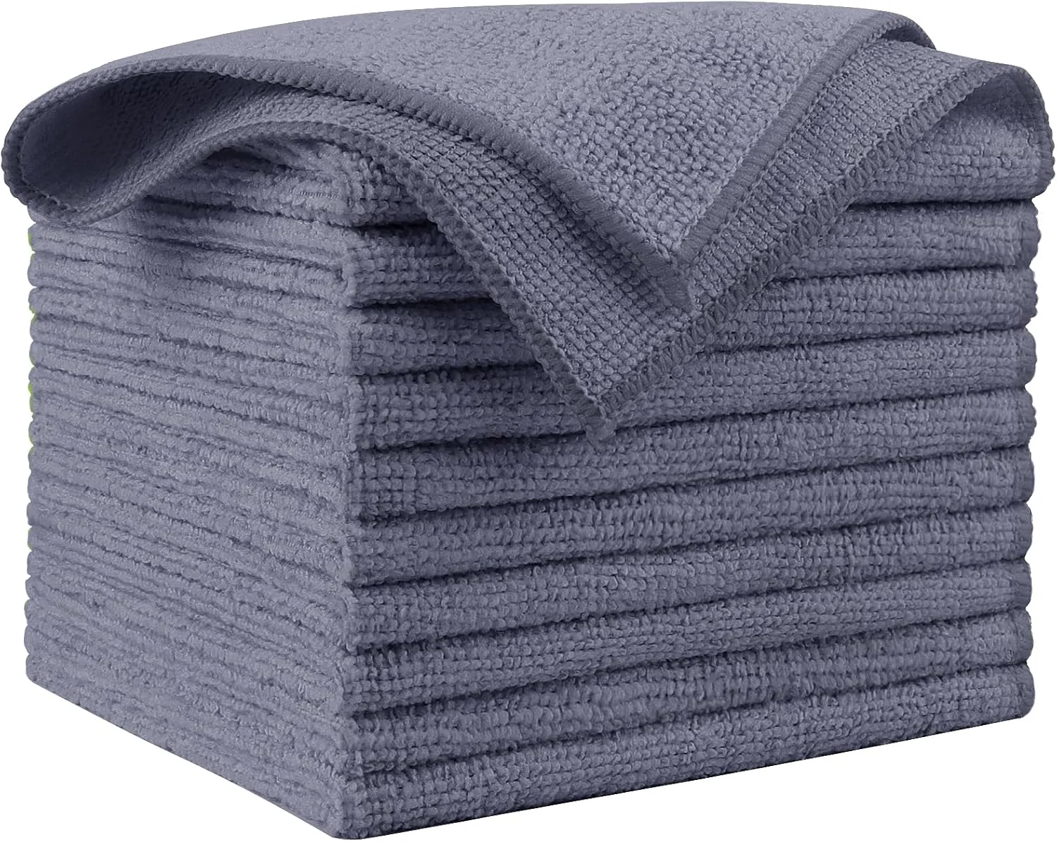 Responsible AIDEA Microfiber Cleaning Cloth Grey 10PK Microfiber Towels 12 ×12 Consistent