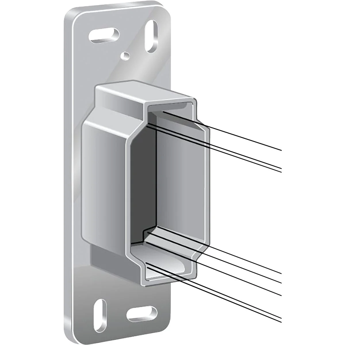 Stylish Knape Vogt Rear Mount Drawer Slide Bracket 1-Pair Healthy