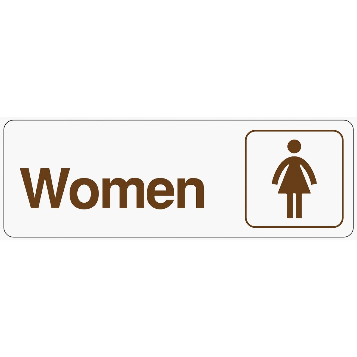 Consistent Hy-Ko Deco Series Plastic Restroom Sign Women Green