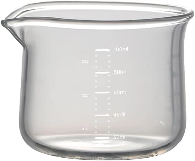 Modern Espresso Cups 100ML 3OZ Espresso Cups Espresso Shot Glasses with V-Shaped Mouth Clear Accessories Milk Frothing Pitcher 1pcs Selected