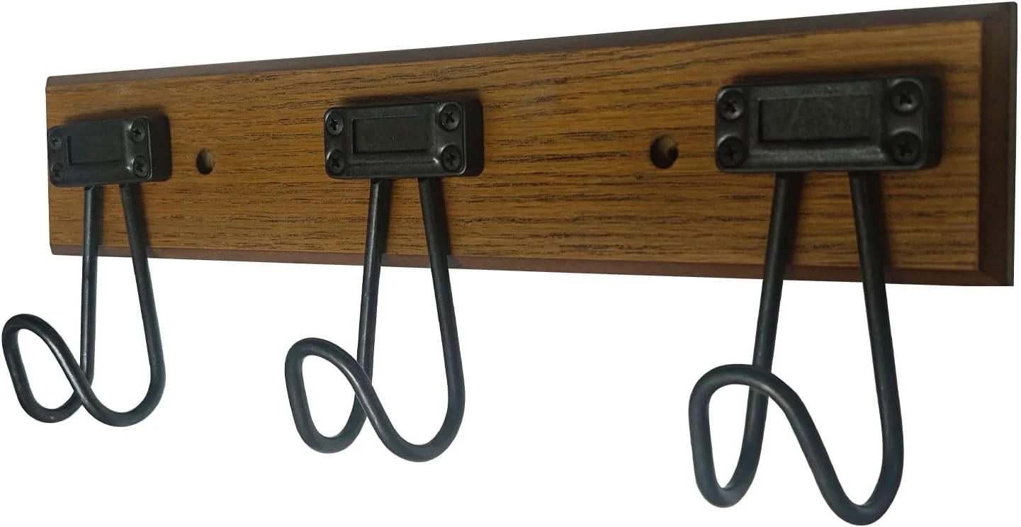 Dependable 16 Wall Mounted Heavy Duty Label Hook Rack with 3 Hooks for Hanging Coat Hat Jacket or Towel Fit for Entryway Hallway Bedroom Bathroom Quality