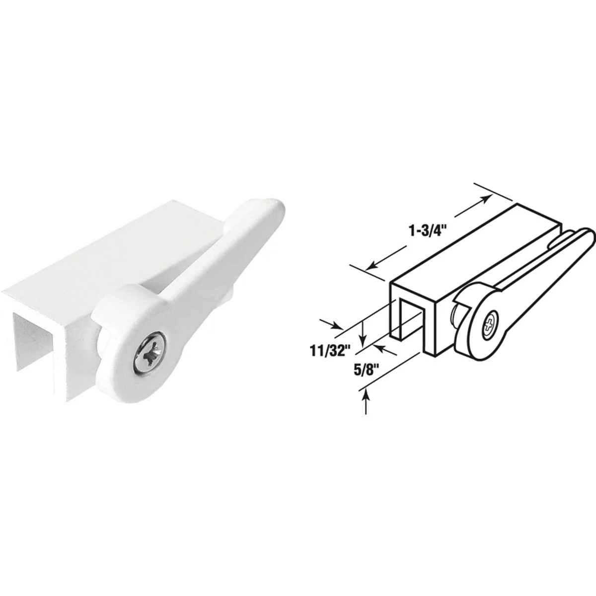Easy-to-Use Defender Security White Lever Window Lock High-End