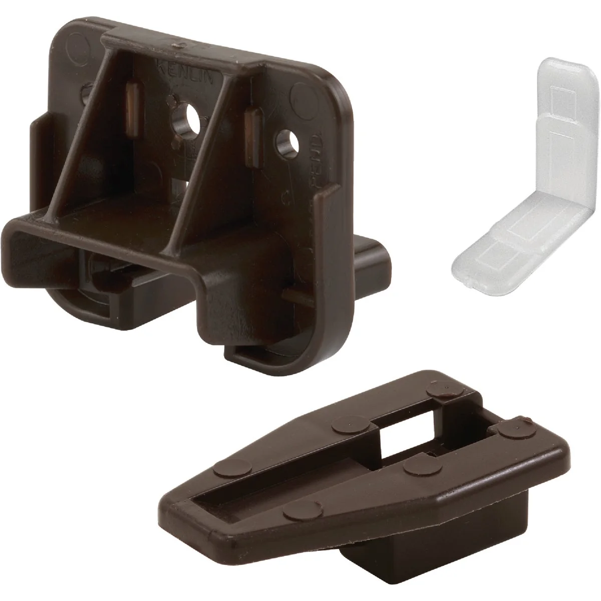 Fine Prime-Line Brown Plastic Drawer Track Guide Kit Verified