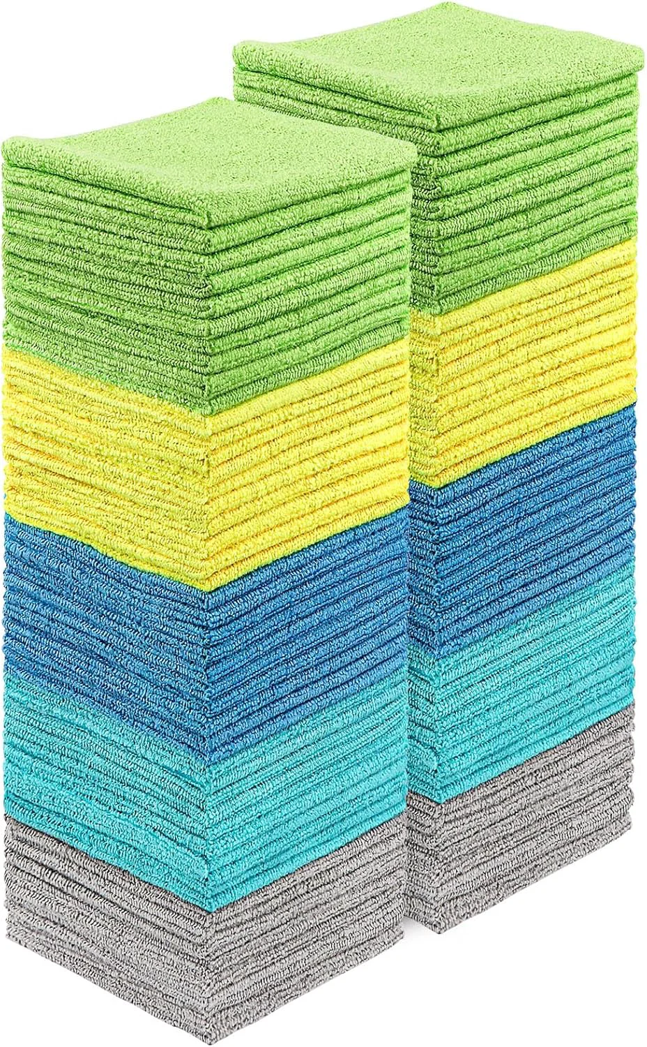 Luxury Homexcel Microfiber Cleaning Cloths 100 Pack Highly Absorbent Microfiber Towels Lint Scratch- Cleaning Rags for House Kitchen and Car Efficient