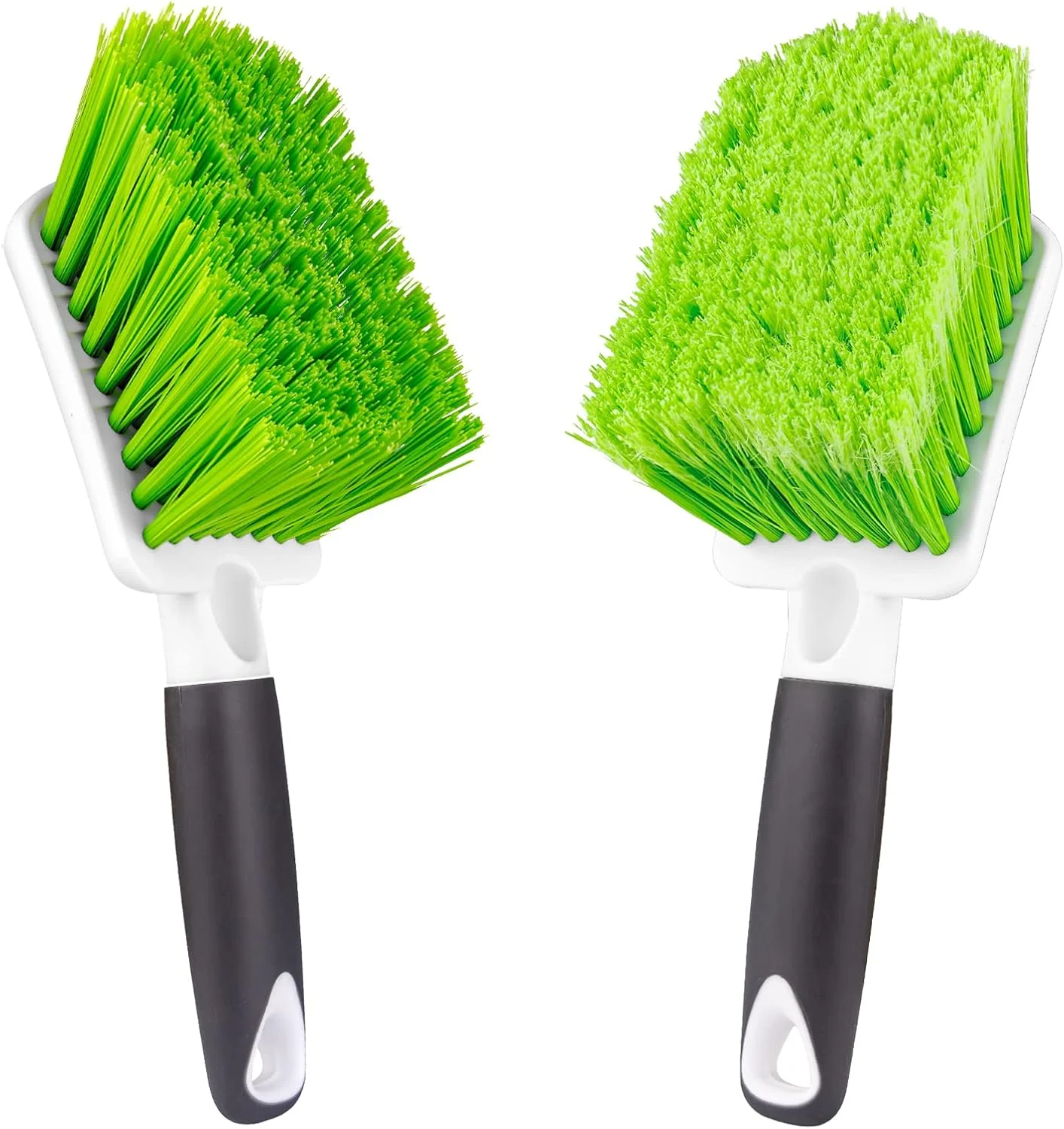 First-Class Ittaho 2 Pack Car Wash Brush Tire Brush for Cleaning Tires Soft Stiff Bristle Wheel Cleaner Car Cleaning Supplies for Wheels Rims Carpet Detailed