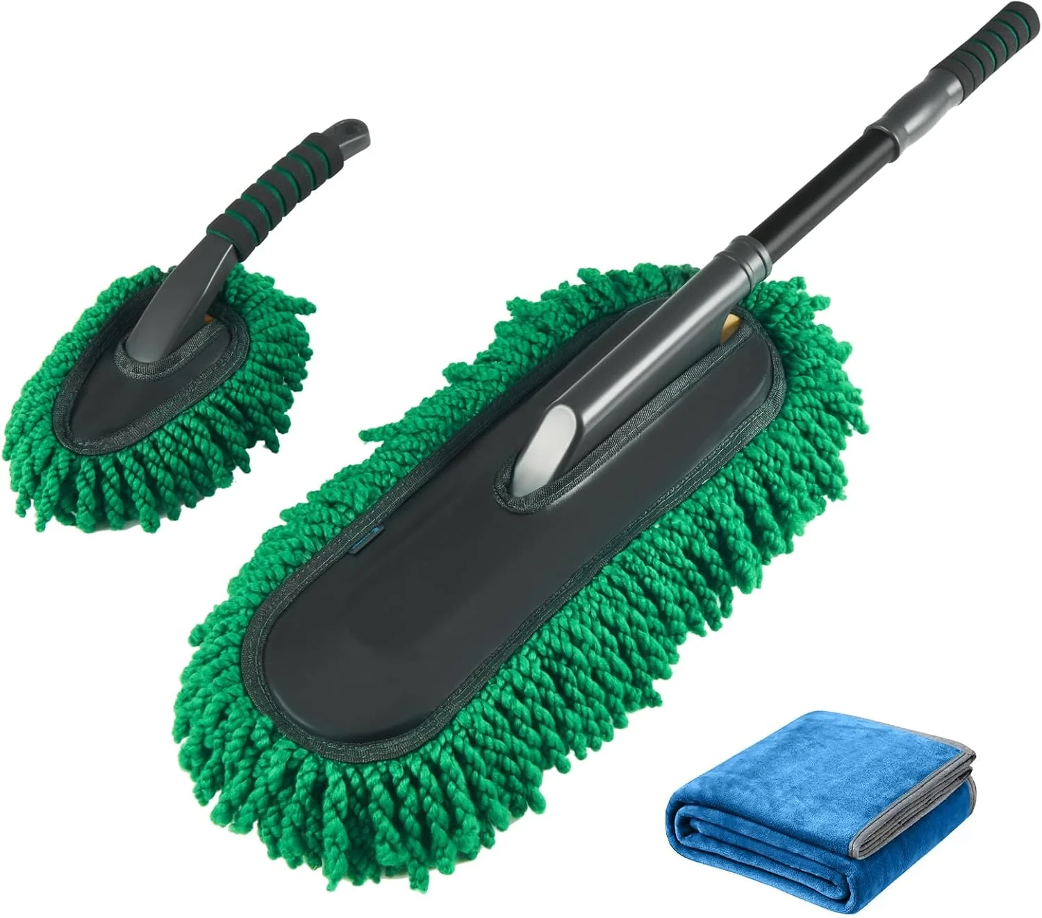 Functional Florich Large Microfiber Car Duster Kit Extendable Car Duster Exterior Scratch Car Cleaning Brush Car Interior Detailing Kit Recyclable