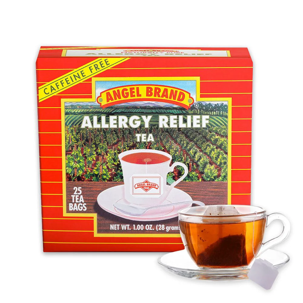 Artisan Angel Brand Allergy Relief Tea – Herbal Tea 25 Tea Bags Pack of 3 – Tea for Allergy Care Cough Relief Stylish