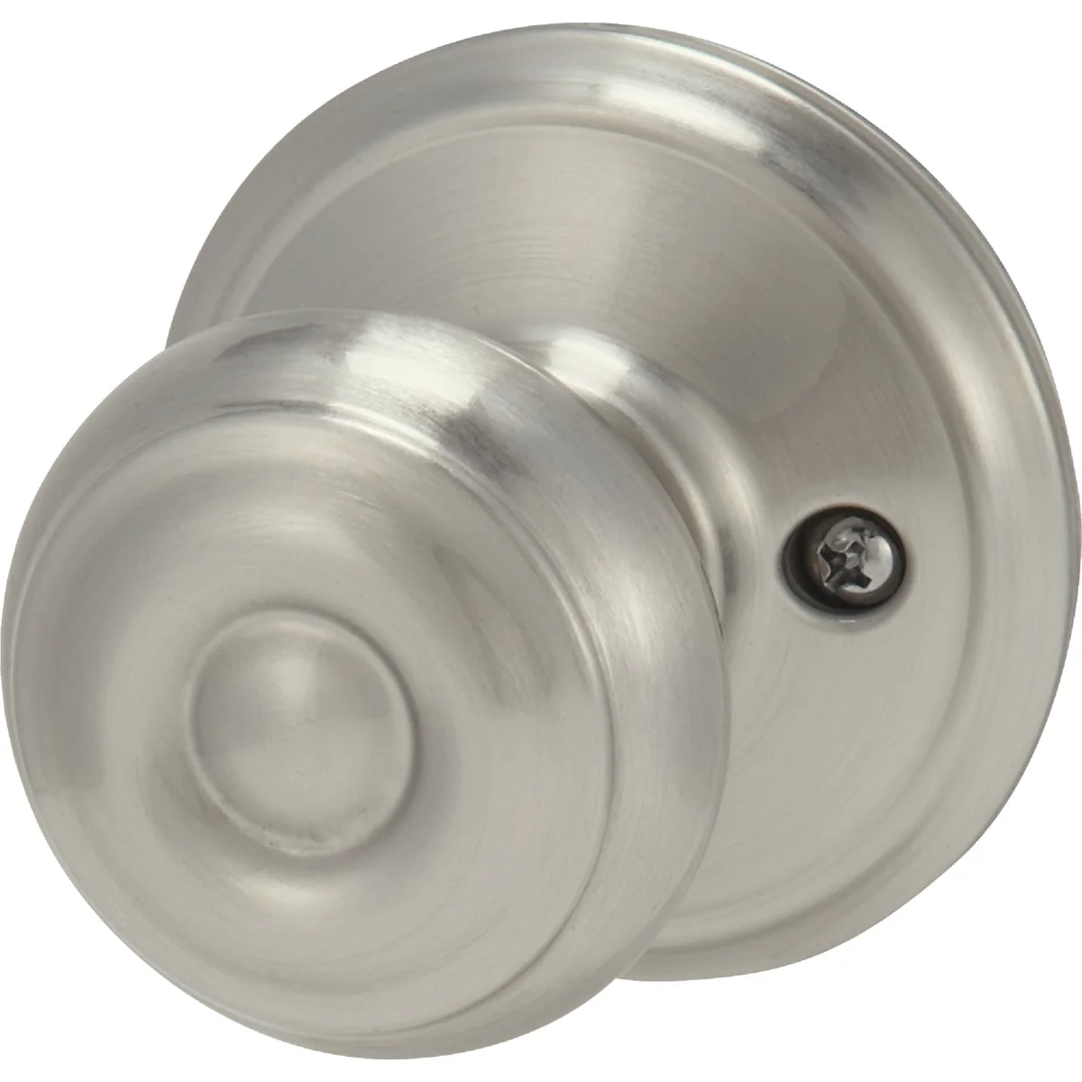 Soft Schlage Satin Nickel Georgian Dummy Door Knob Enhanced