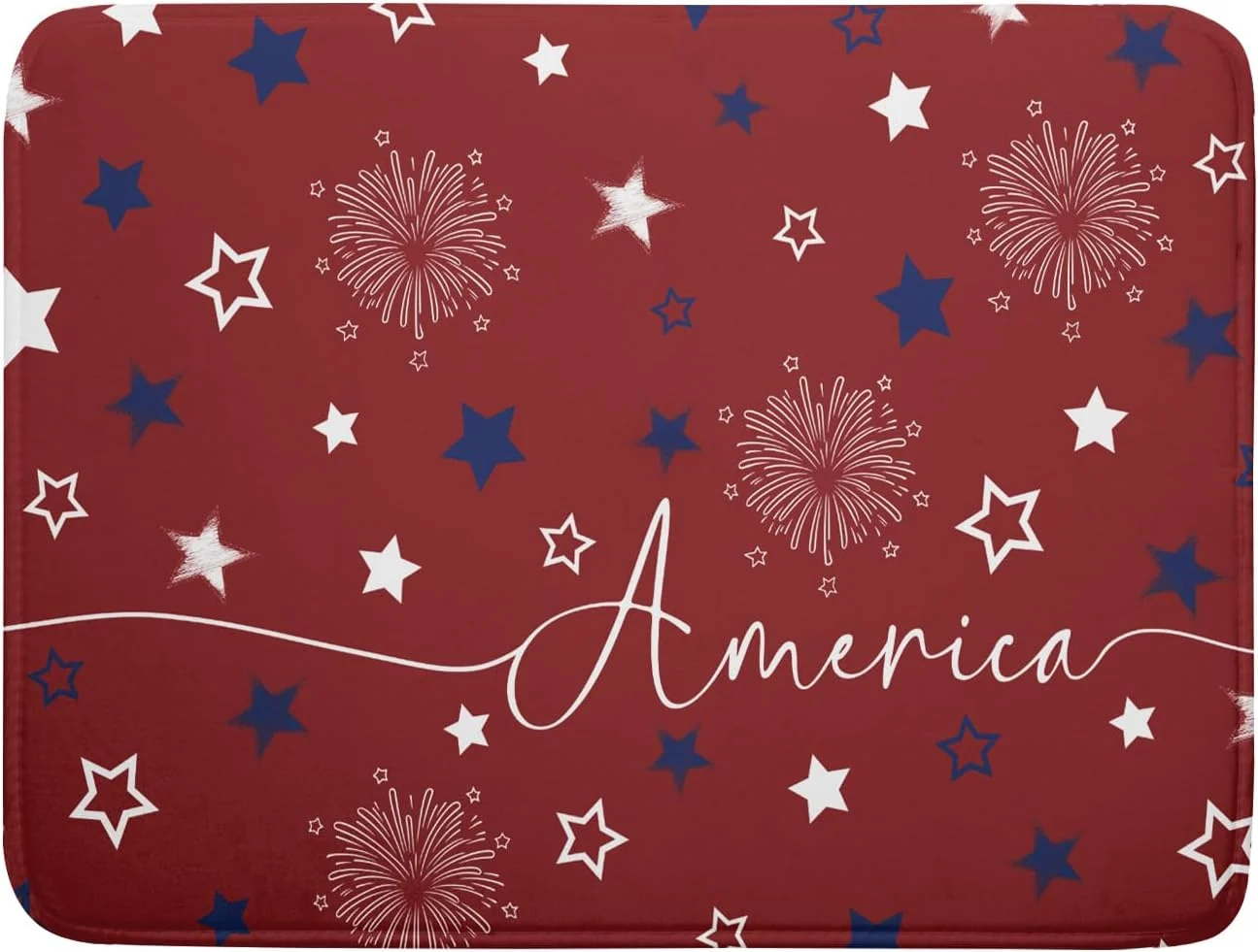 Premium Patriotic Dish Drying Mat 18×24 Microfiber Absorbent Authentic