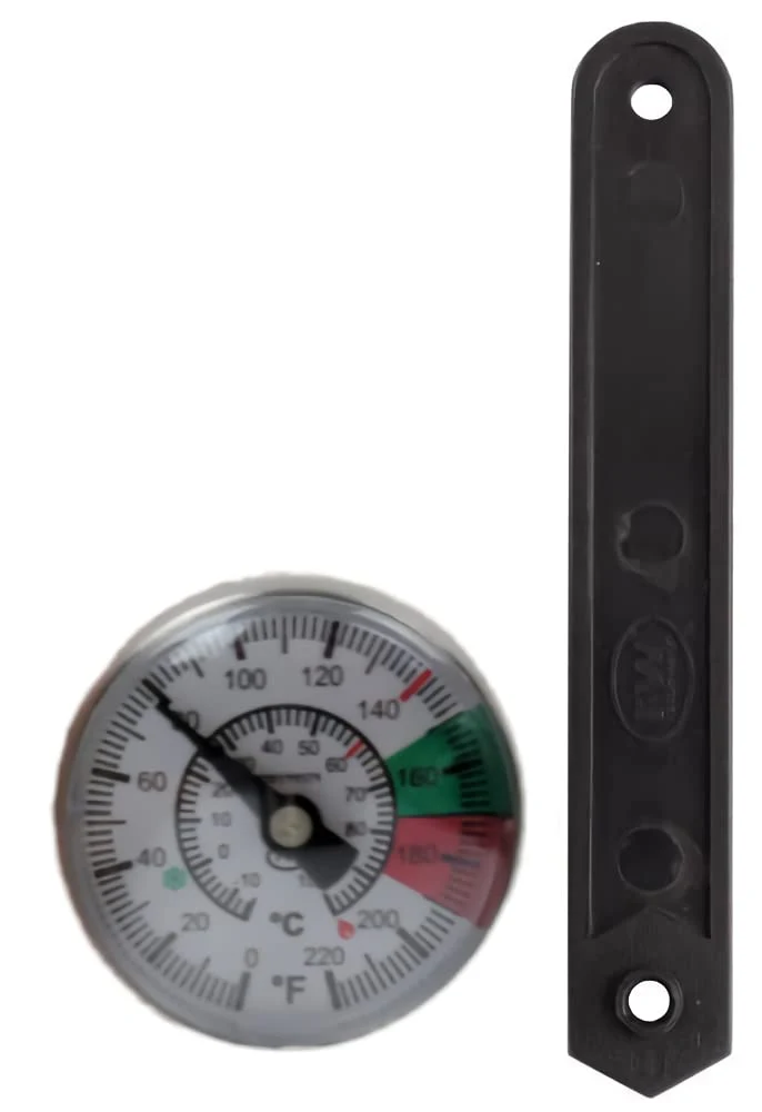 First-Class Rattleware Milk Frothing Thermometer Barista Coffee Steaming Thermometer with 5 Stainless Steel Probe 1 Dial Fixed Clip Fast Readout Powerful