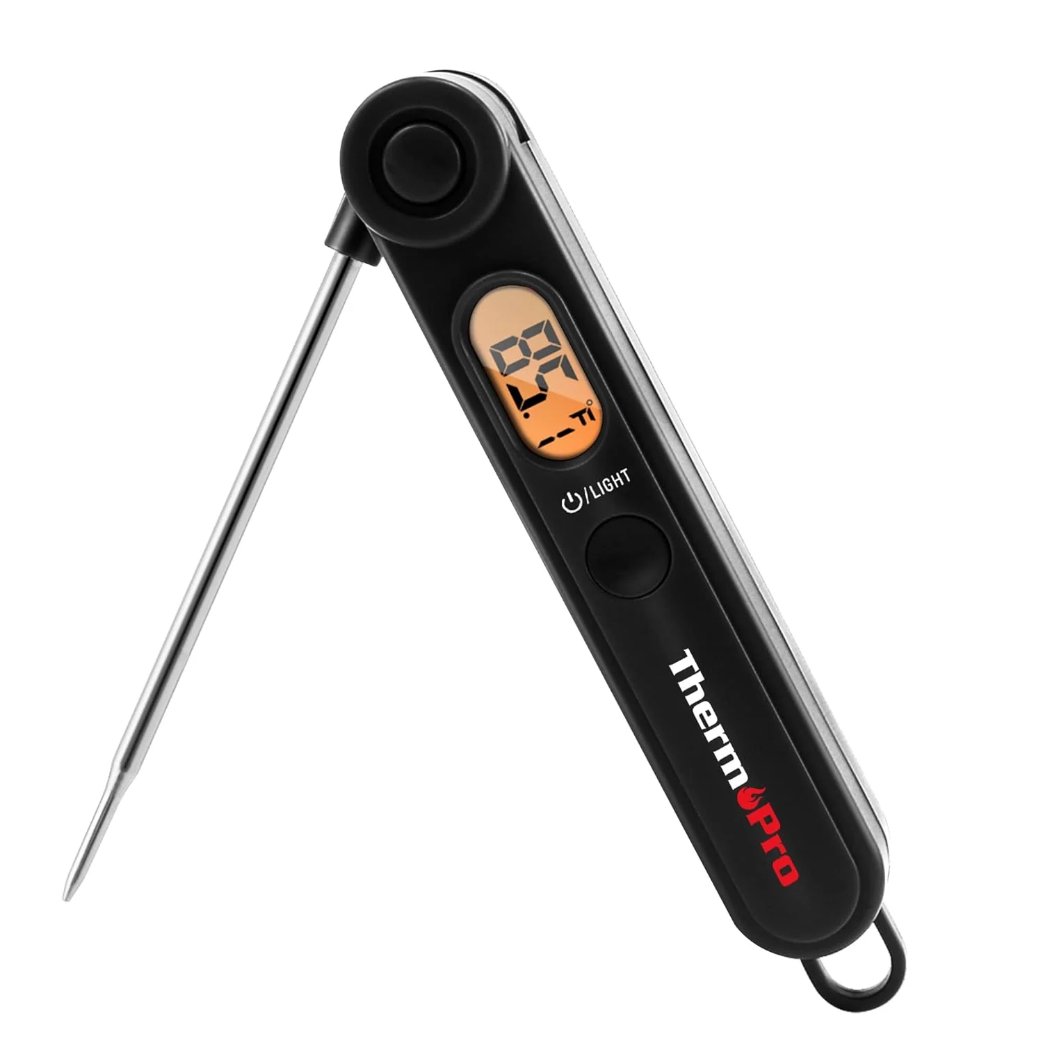 Eco-Friendly ThermoPro Digital Meat Thermometer with Temperature Indicator Instant Read Food Thermometer with Probe and Backlight for Oil Deep Fry Smoker BBQ Convenient