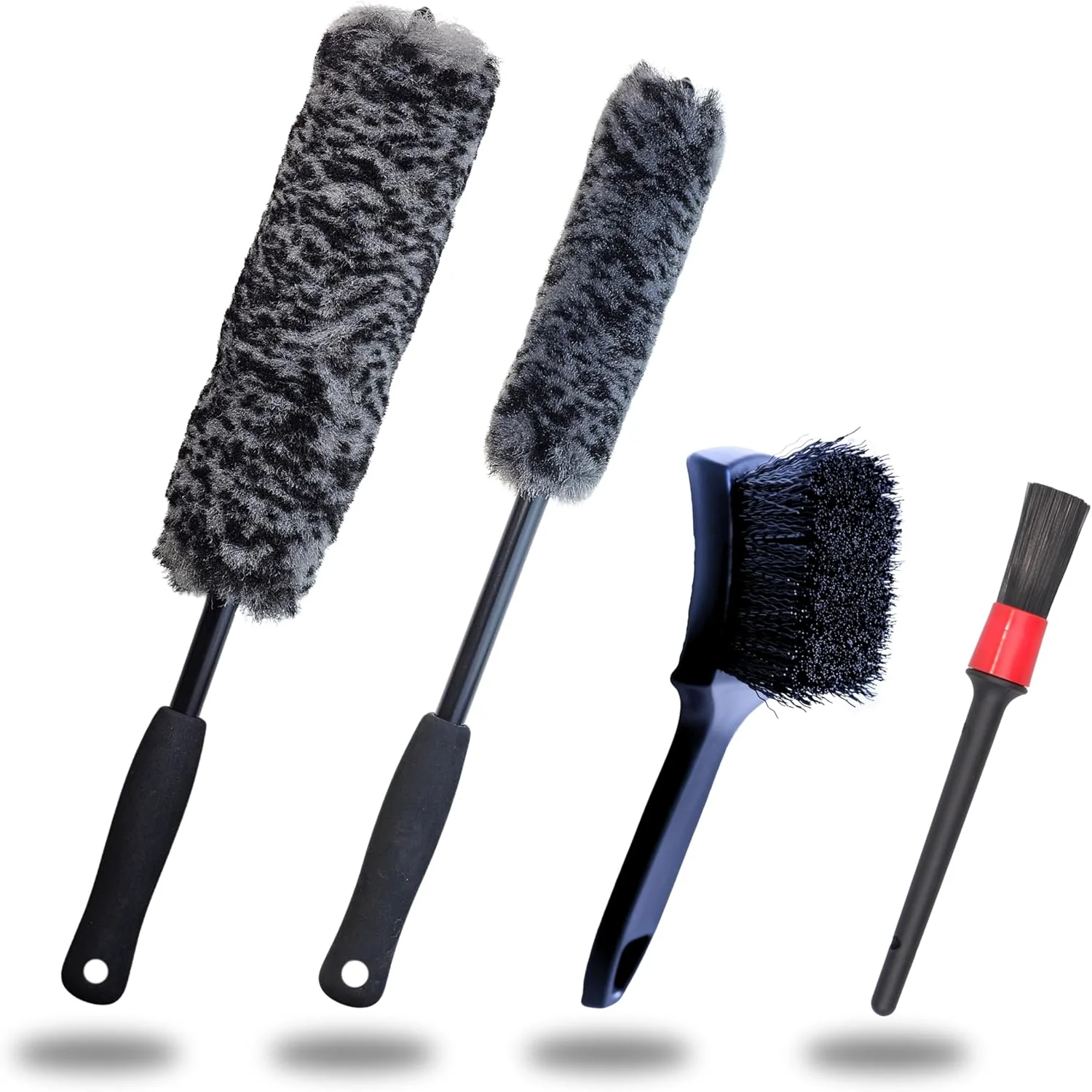 Consistent Refined Long Handle Car Wheel Brush Arsenal Soft Wheel and Rim Brush Tire Brush Bendable Durable Car Wheel Rim Cleaner Brush Set for Cleaning Sophisticated