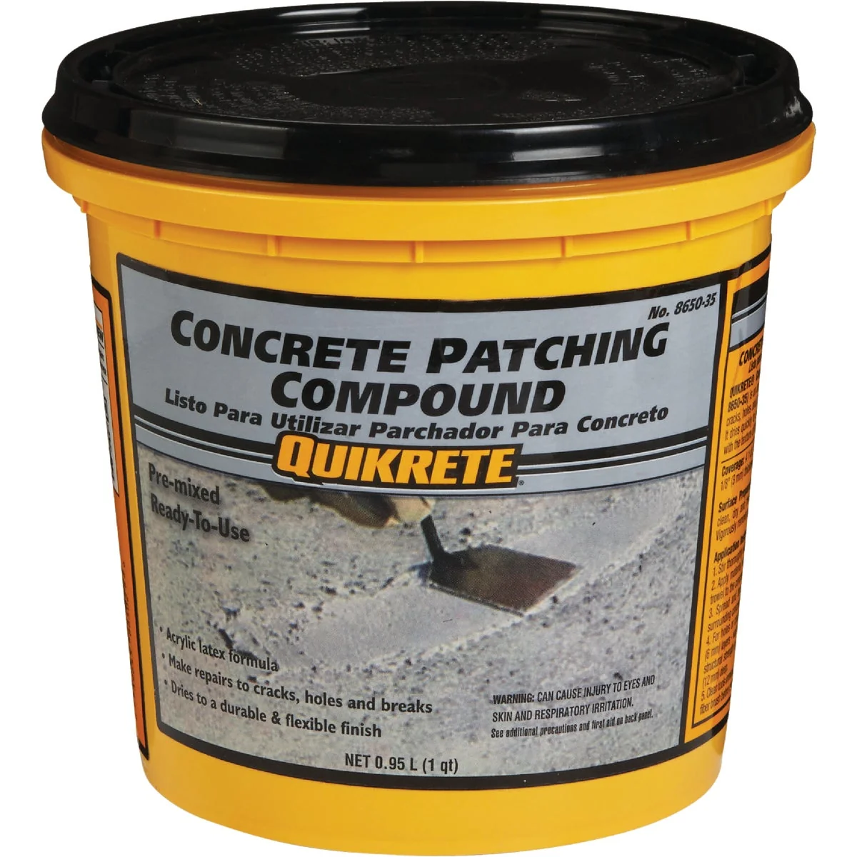 Relaxed Quikrete 1 Qt Pre-Mixed Gray Concrete Patch Minimalist