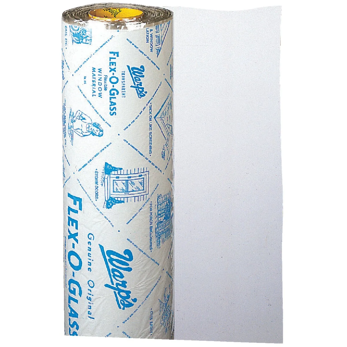 Relaxed Warp’s Flex-O-Glass 48 In. X 75 Ft. Clear 4 Mil. Plastic Sheeting Dependable