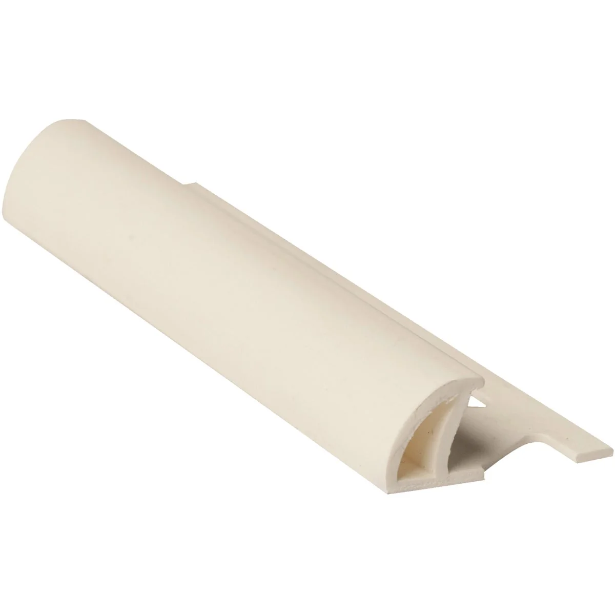 Sustainable M-D Building Products 5 16 In. x 8 Ft. White Heavy-Duty Vinyl Tile Edging Trendy