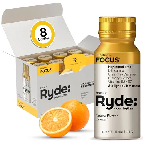 User-Friendly RYDE Focus Energy Shot 16 Fl Oz Functional