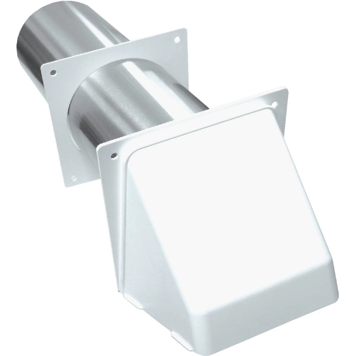 Efficient Lambro 4 In. White Plastic Preferred Dryer Vent Hood Healthy