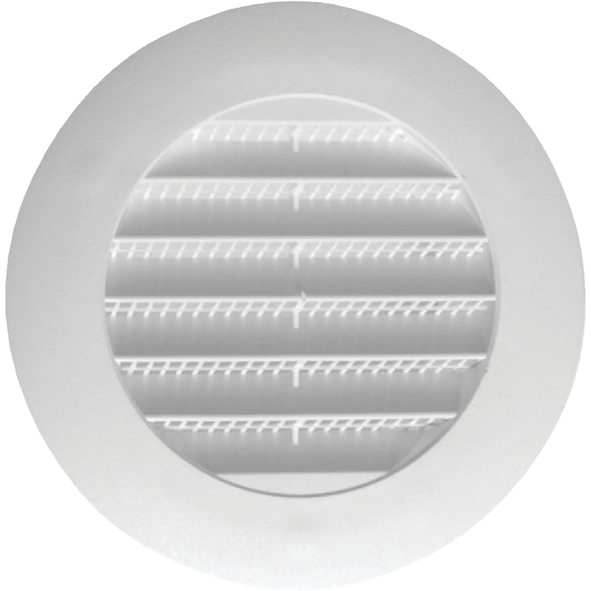 Contemporary Builders 4 In. White Plastic Round Eave Soffit Vent Dependable
