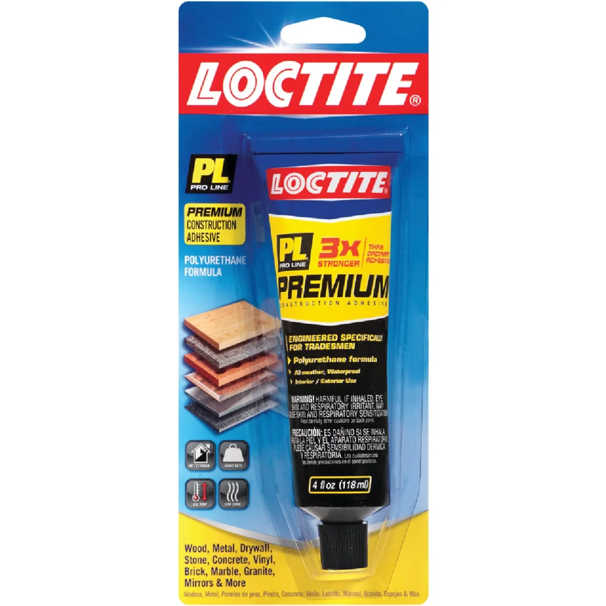 User-Friendly LOCTITE PL Premium 4 Oz. Polyurethane Construction Adhesive Quality