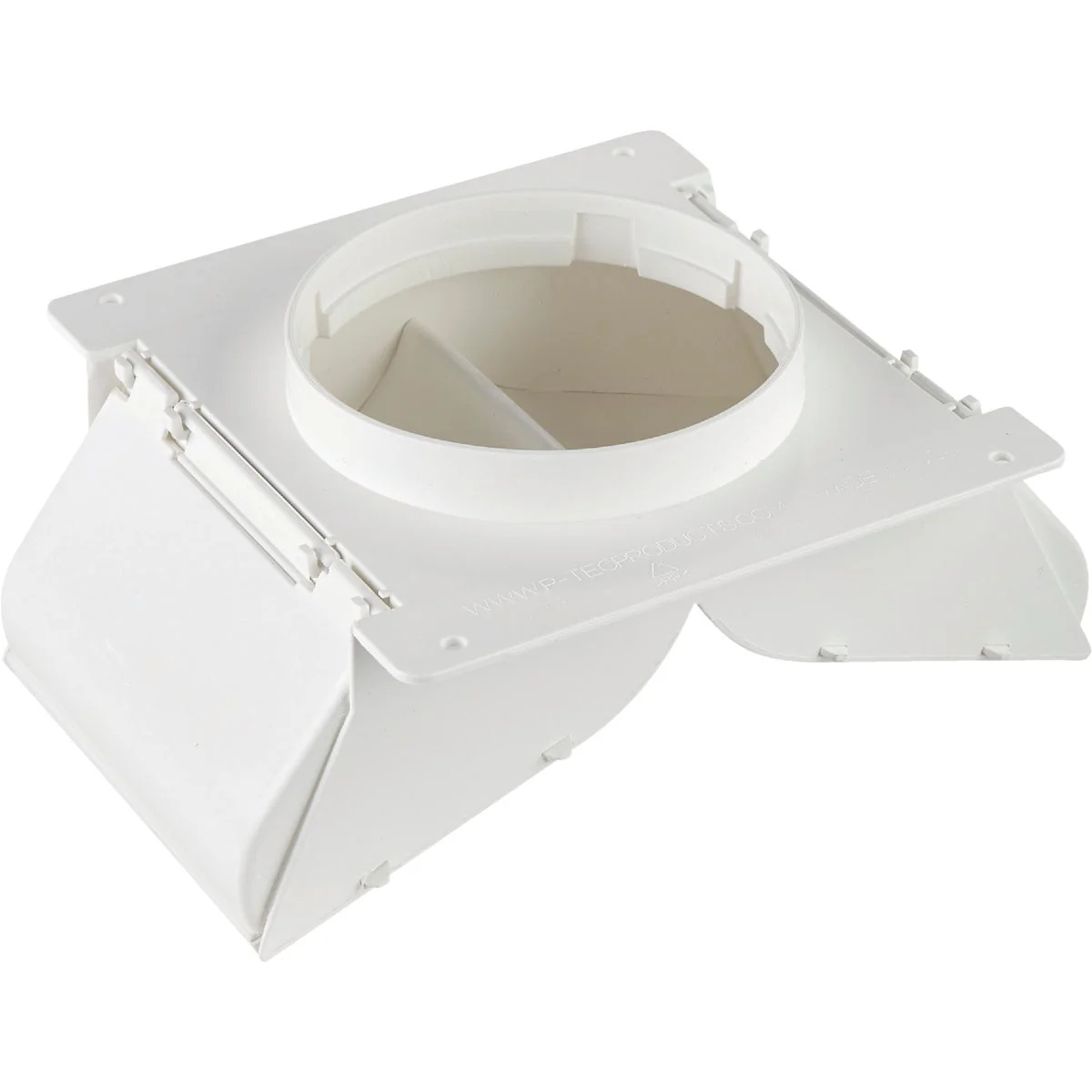 Enhanced P-Tec Products 4 In. White Plastic No Pest Eave Soffit Vent Smart