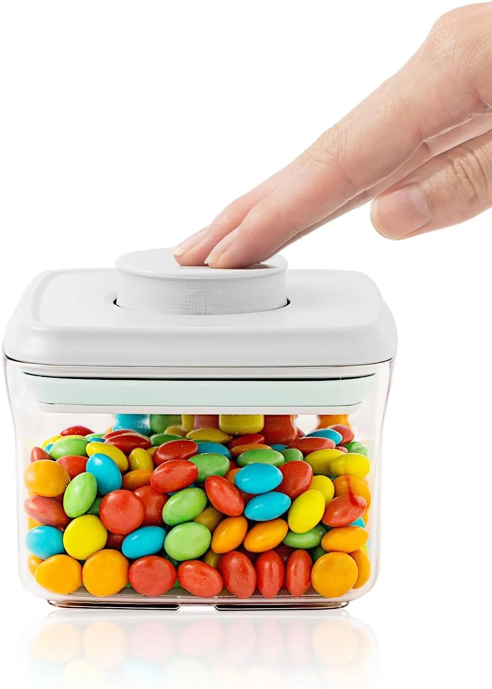 Stylish Mini Snack Container – 0.3 Qt Pop Food Storage Containers BPA Small Food Containers with Lids Food-Grade Air Tight Containers Candy Jars 320ml Innovative