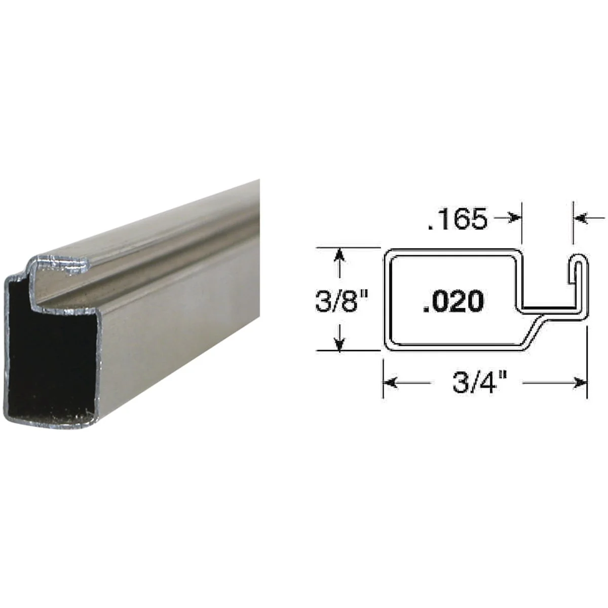 Enhanced Prime-Line Make-2-Fit 3 4 x 3 8 x 72 Mill Aluminum Screen Frame Proven