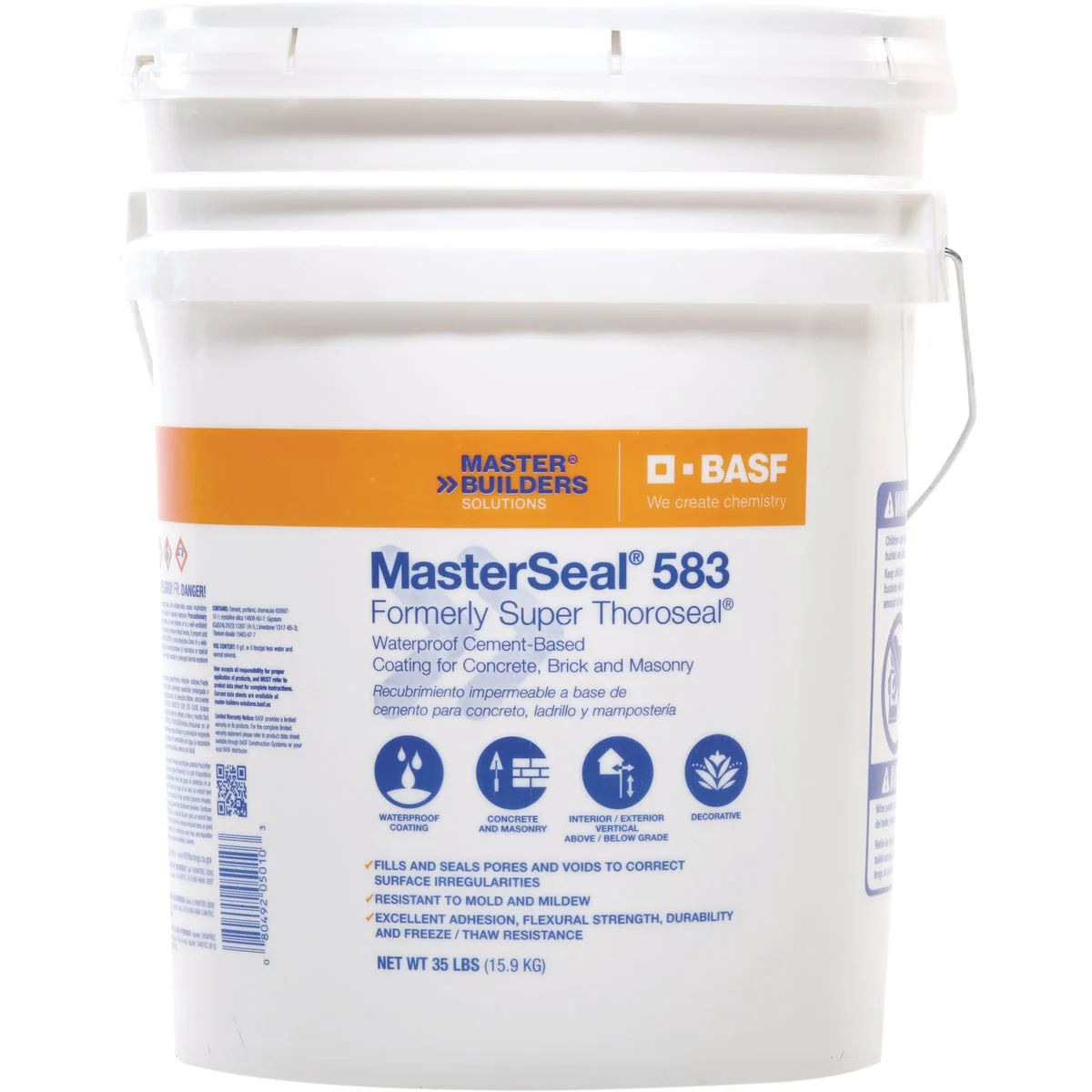 Casual MasterSeal 583 5 Gal. White Masonry Waterproofer Original