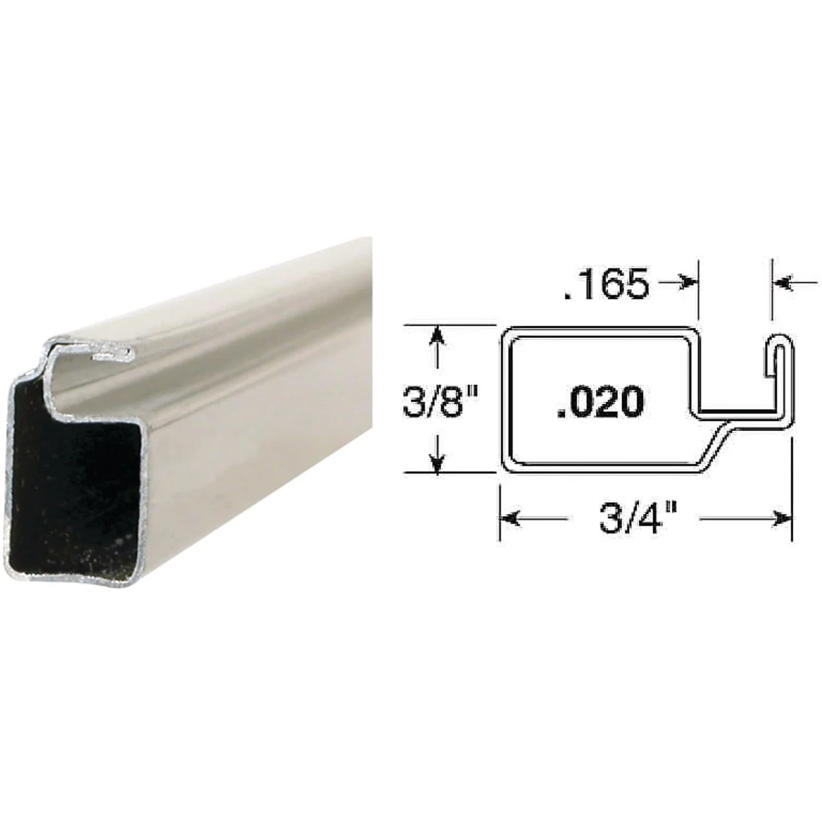 Environmentally Friendly Prime-Line Make-2-Fit 3 4 x 3 8 x 72 White Aluminum Screen Frame Premium Material