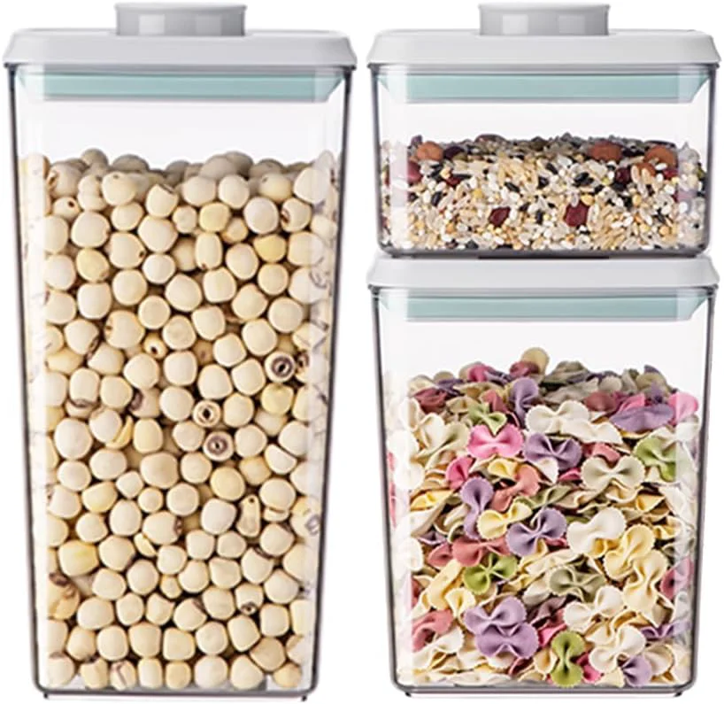 Consistent Food Storage Containers with Lids Airtight- 3Pcs BPA- Kitchen and Pantry Organization Pop Containers Verified