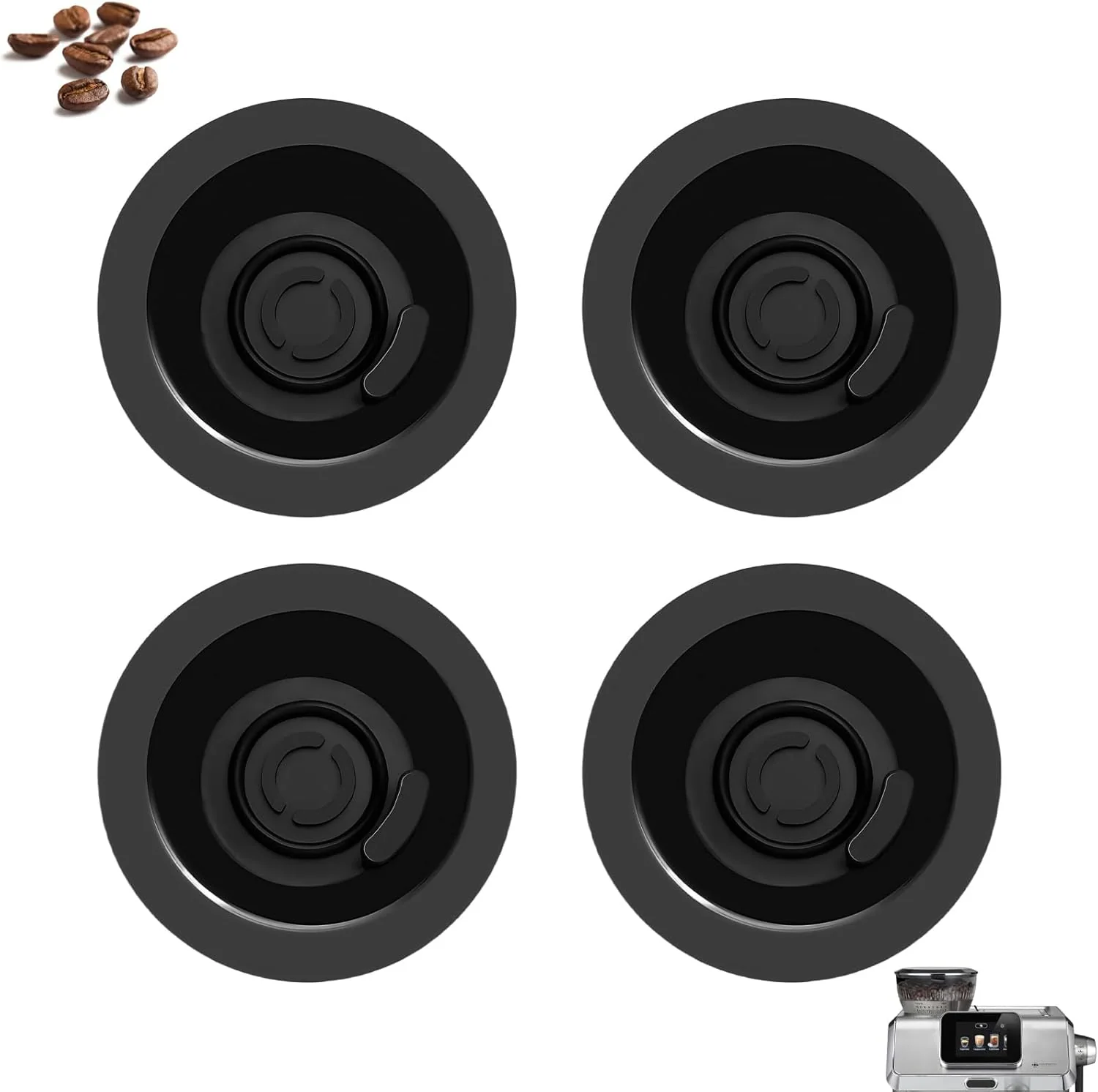 Minimalist 4 Pack 54mm Cleaning Disc for Breville Espresso Machines Accessories Espresso Backflush Breville Cleaning Disc Excellent