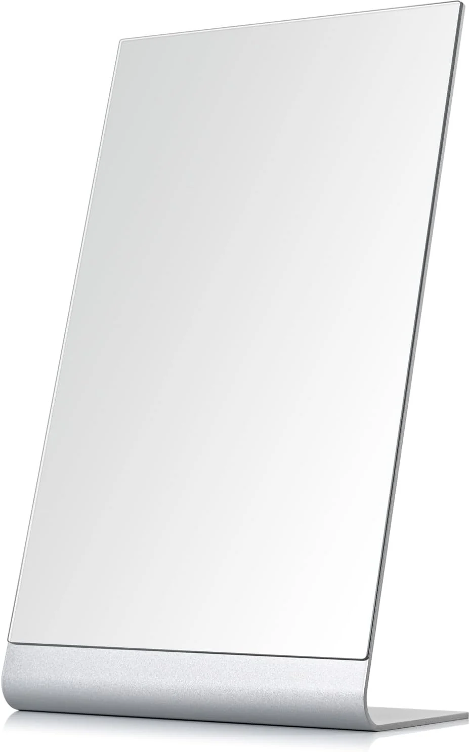 Healthy NEZZOE 15 x8 Frameless Makeup Mirror Minimalist Standing Desk Mirror Aluminium Flat Vanity Mirror for Bathroom Countertop Desk or Jewelry Display for Makeup amp Shaving Practical