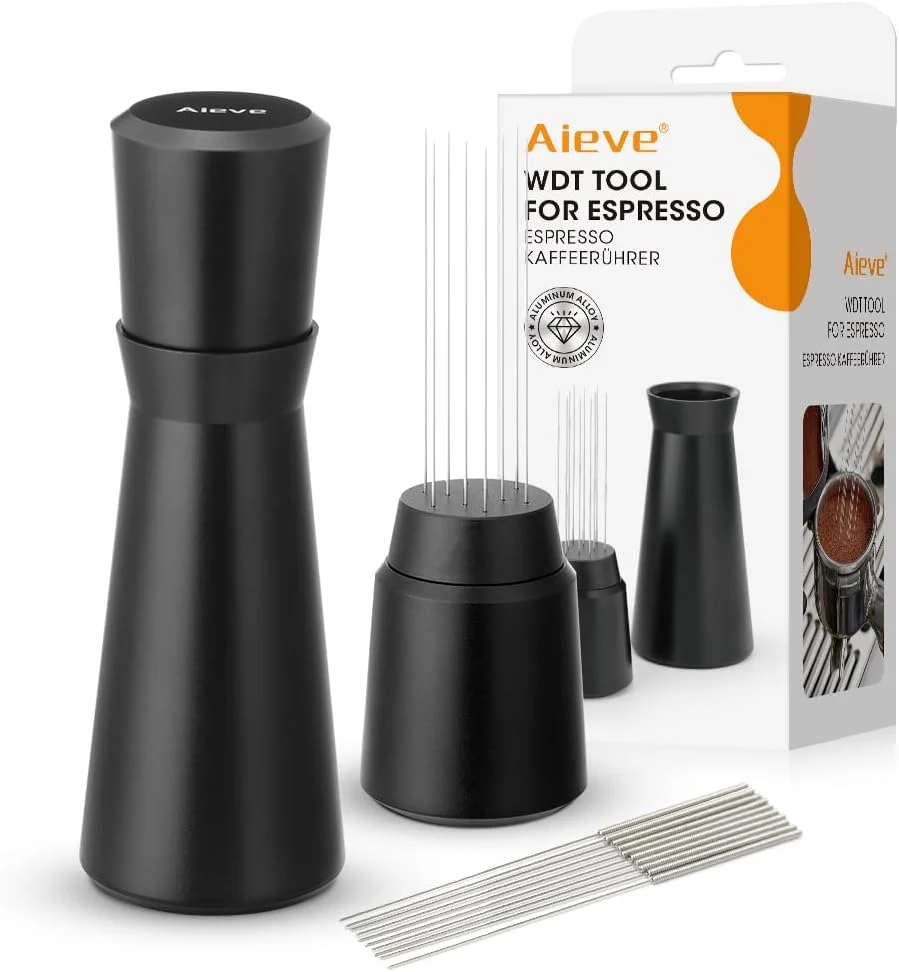 Breathable Aieve WDT Tool Espresso Metal Distribution Tool with 10 x 0.4mm Stainless Steel Needles Espresso Stirrer Official