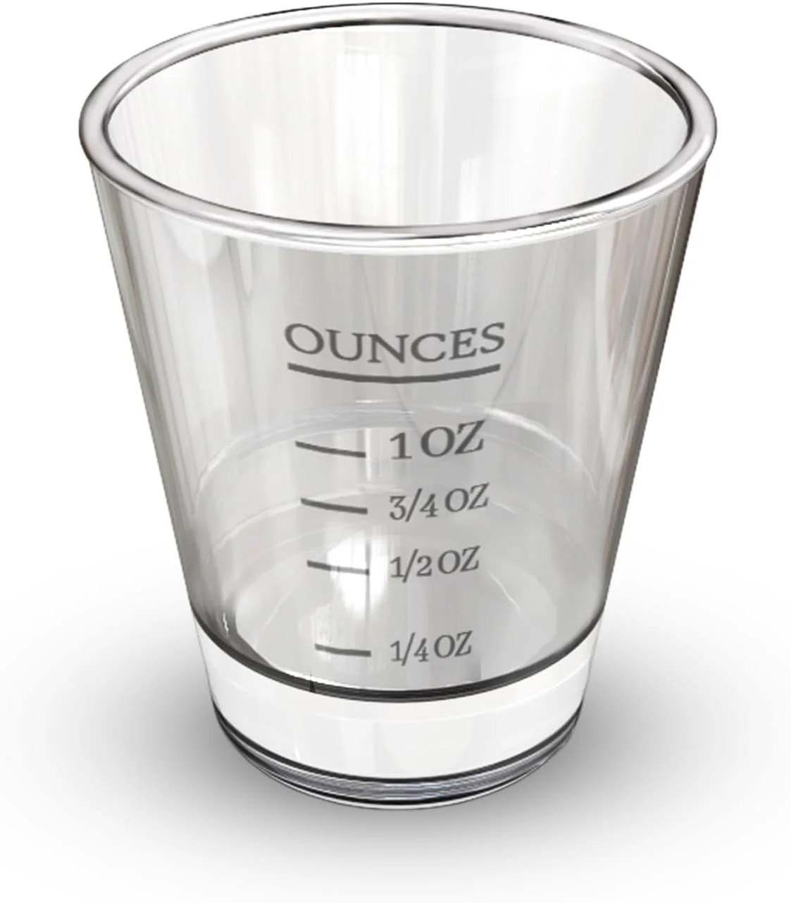 Long-Lasting Rattleware Premium 1.5 oz Graduated Shot Glass – Heavyweight Glass with Oz ml tsp tbsp Markings – Stylish Durable for Home Bars Coffee Breathable