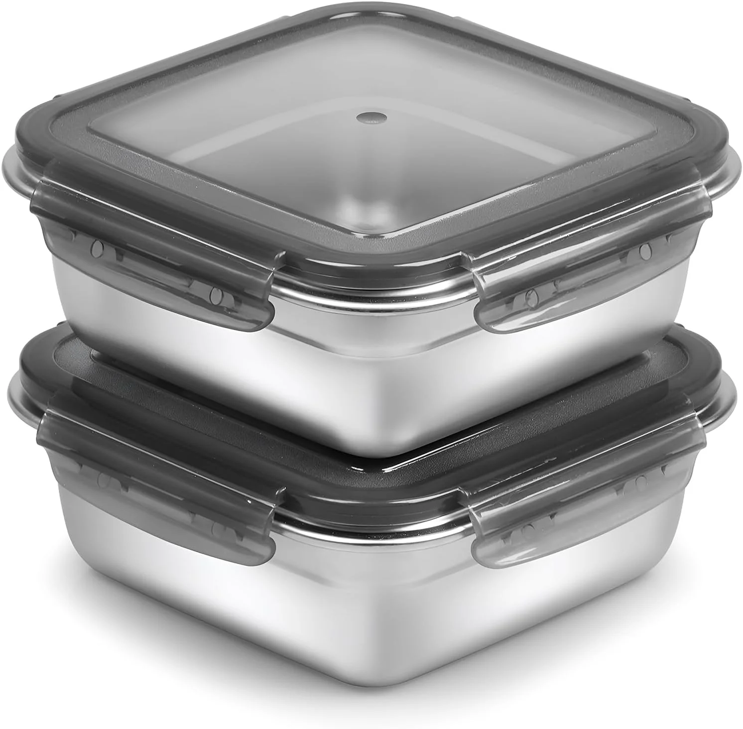 Soft 2 Pack Sandwich Containers 24oz Stainless Steel Sandwich Box with Airtight Lids Reusable Metal Meal Prep Lunch Boxes BPA- Dishwasher Safe Effective