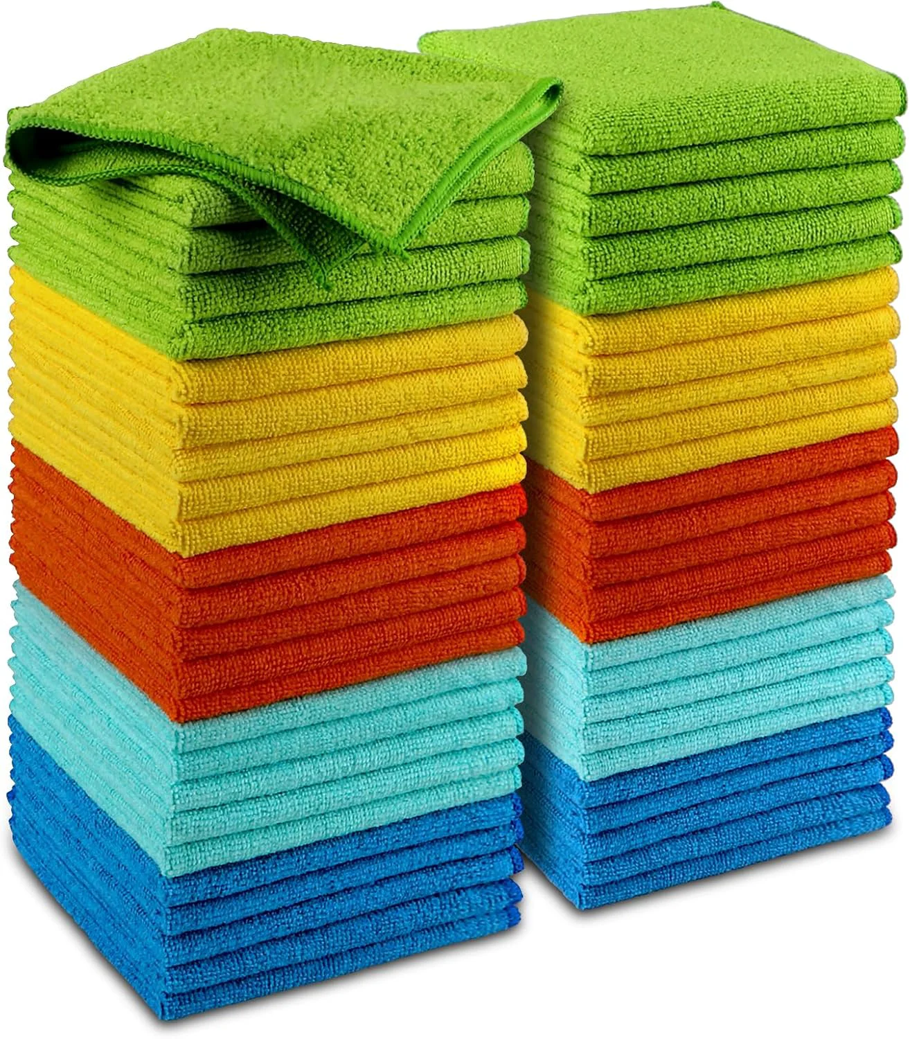 Pure AIDEA Microfiber Cleaning Cloth-50PK Microfiber Towels for Cars 12×12 Practical