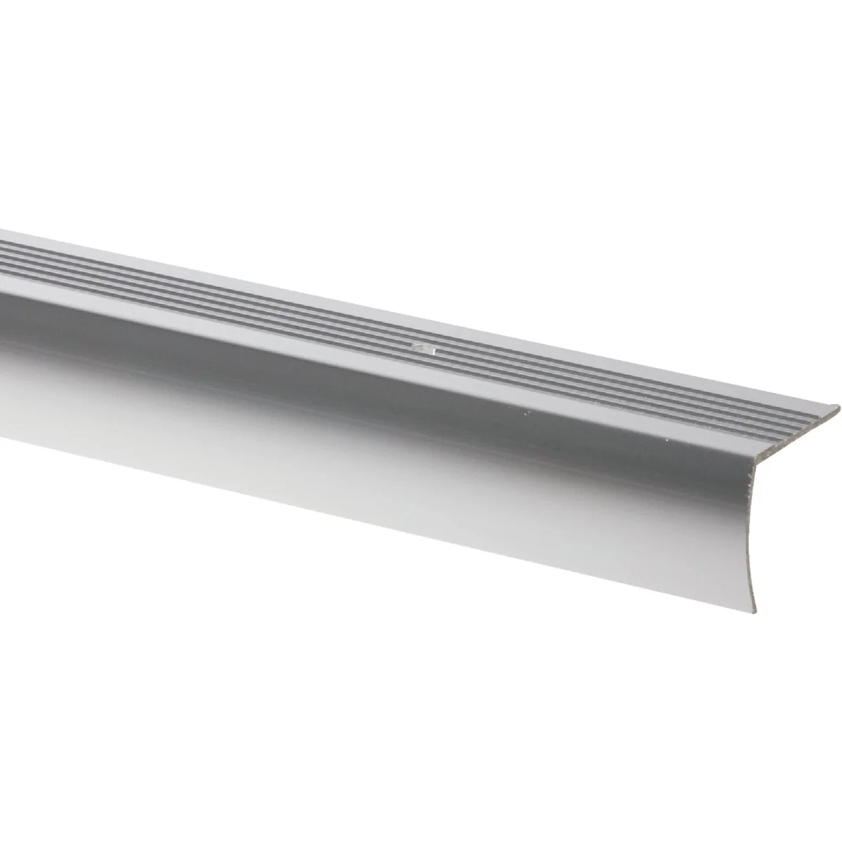 Secure M-D Polished Aluminum 1-1 8 In. W x 72 In. L Aluminum Stairnose Innovative
