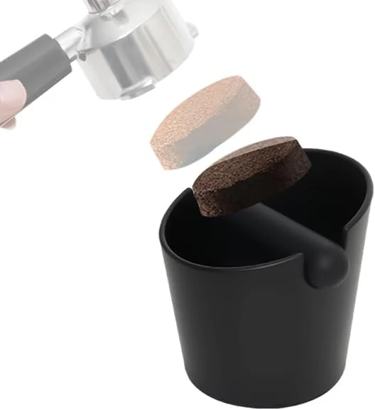 Trusted Chulux Knock Box for Espresso – 5 Inch Silicone Coffee Grounds Container with Removable Knock Bar Anti-Slip Base Shockproof Easy to Clean Luxury