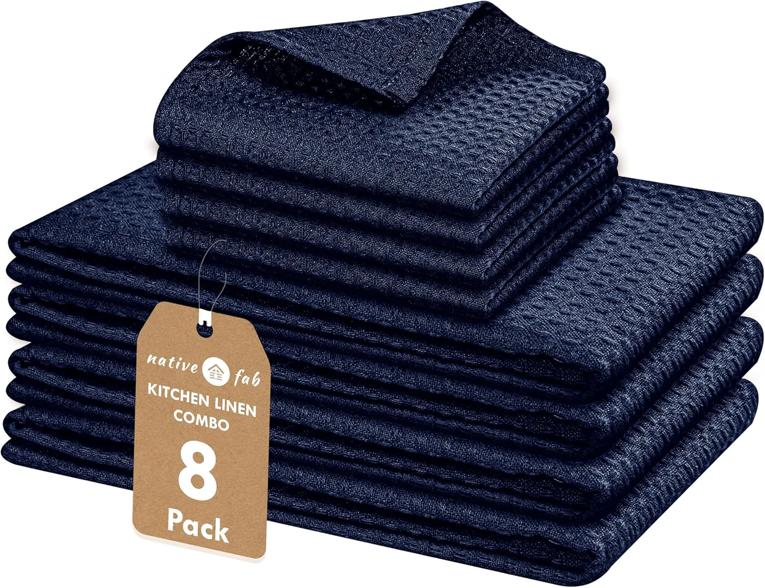 Top-Quality Premium 8-Piece Cotton Kitchen Towel Dish Cloth Set Stylish