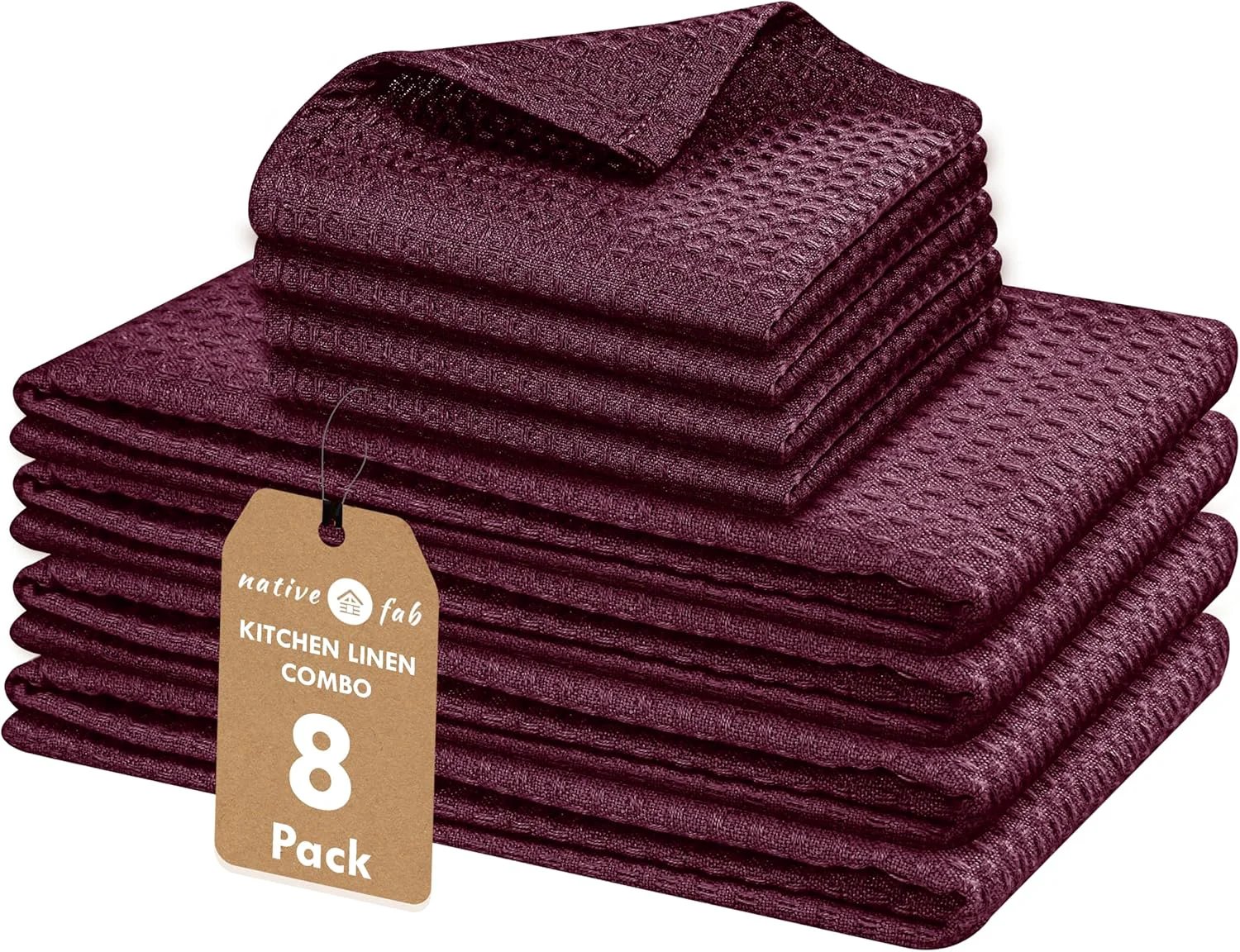 Prestigious Premium Cotton Kitchen Towels Dish Cloths Set – 8 Piece Advanced
