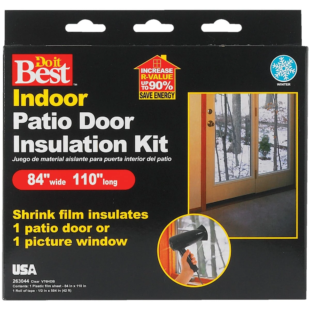 Pure Do it 84 In. x 110 In. Indoor Shrink Film Window Kit Functional