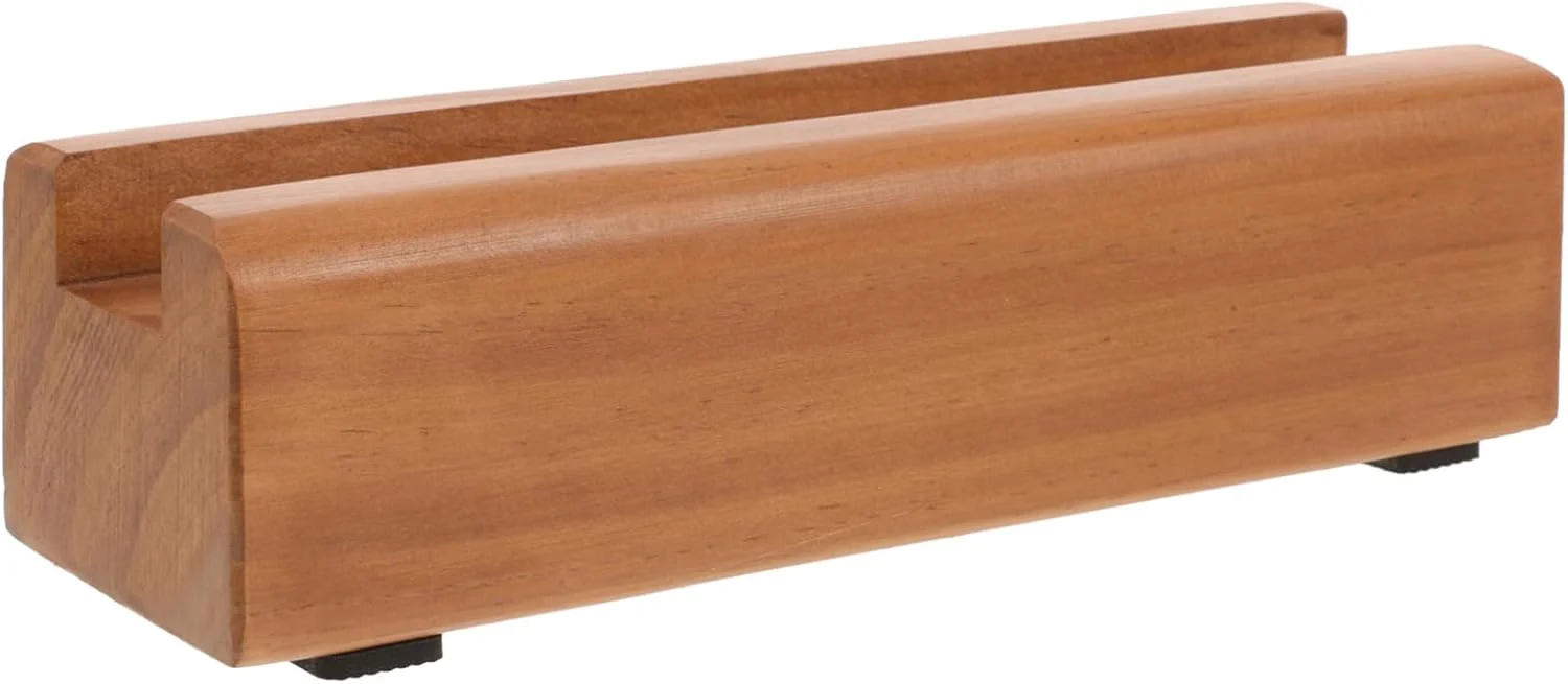 Elite Solid Wood Floor Mirror Stand Full Length Mirror Base Heavy Duty Holder Brown 9.84 x 3.14 x 2.55 Inch Non-Slip Support for Mirrors and Frames Detailed