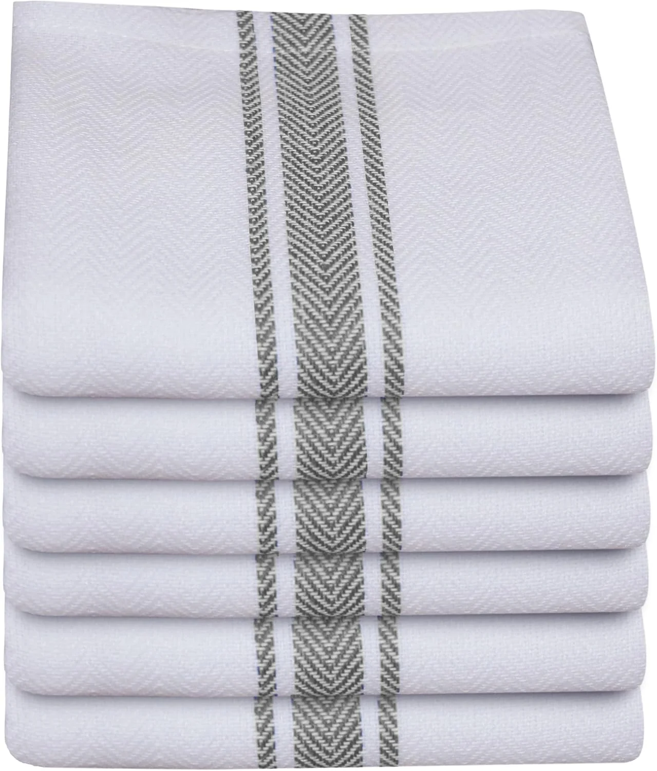 High-Quality Flour Sack Towels Tea Towel for Crafts Cotton Dish Towels Reusable Bulk Cleaning Cloths Grey Hand Towels Soft Super Absorbent Quick Dry Dish Rags Machine Washable 6 Pack 15 x 25 Long-Lasting