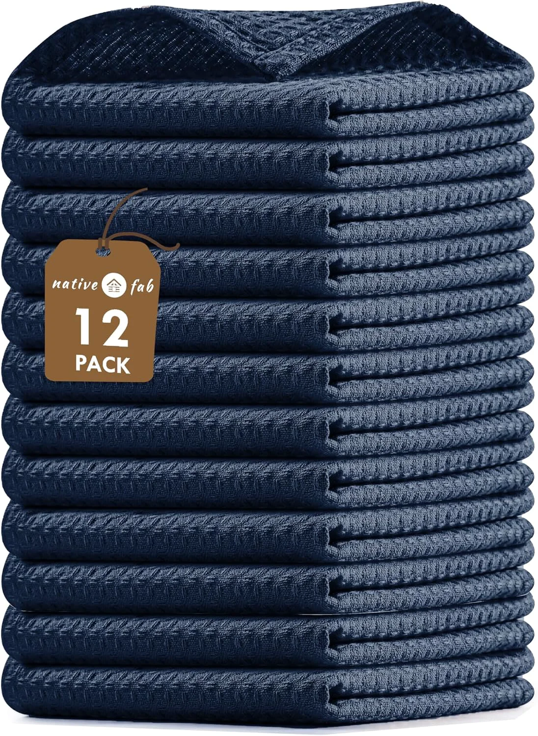 Artisan Native Fab Waffle Dish Cloths 12-Pack Organic