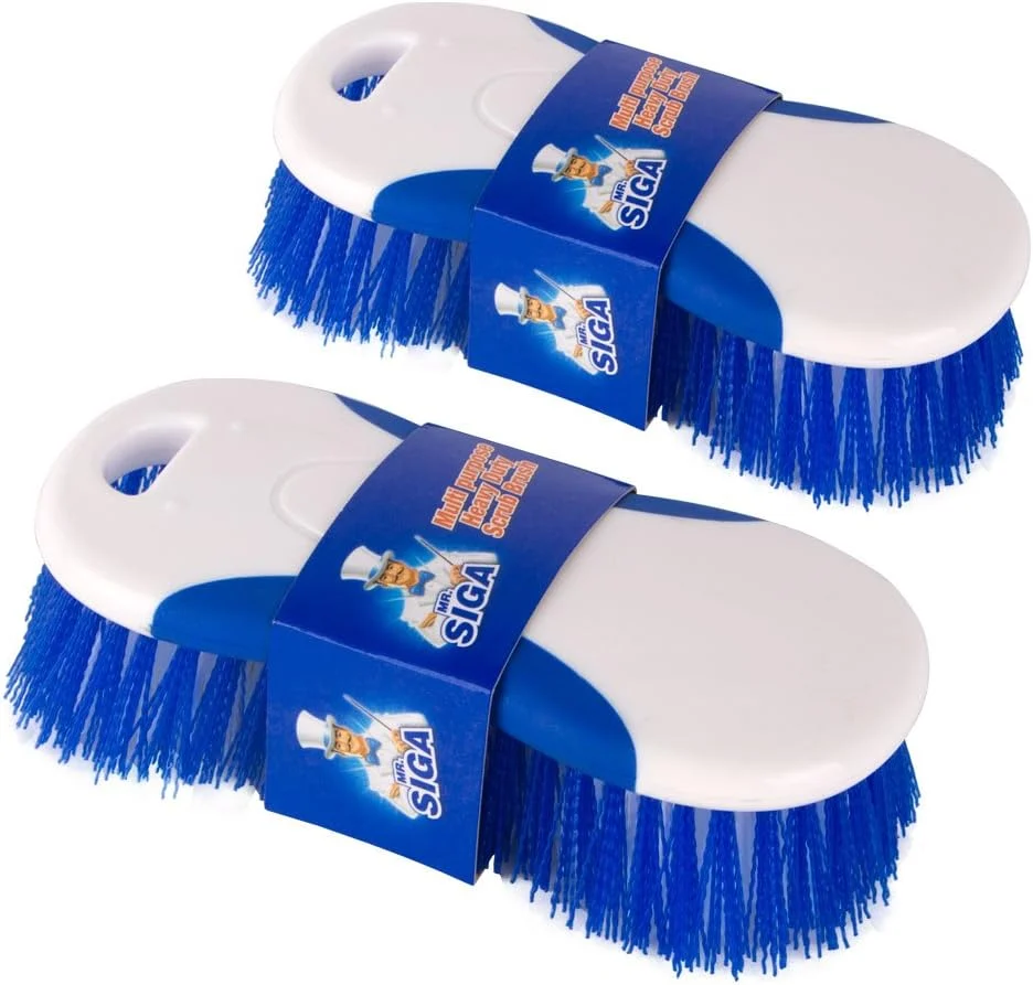 Optimized MR.SIGA Multi Purpose Heavy Duty Scrub Brush – Pack of 2 Comfortable