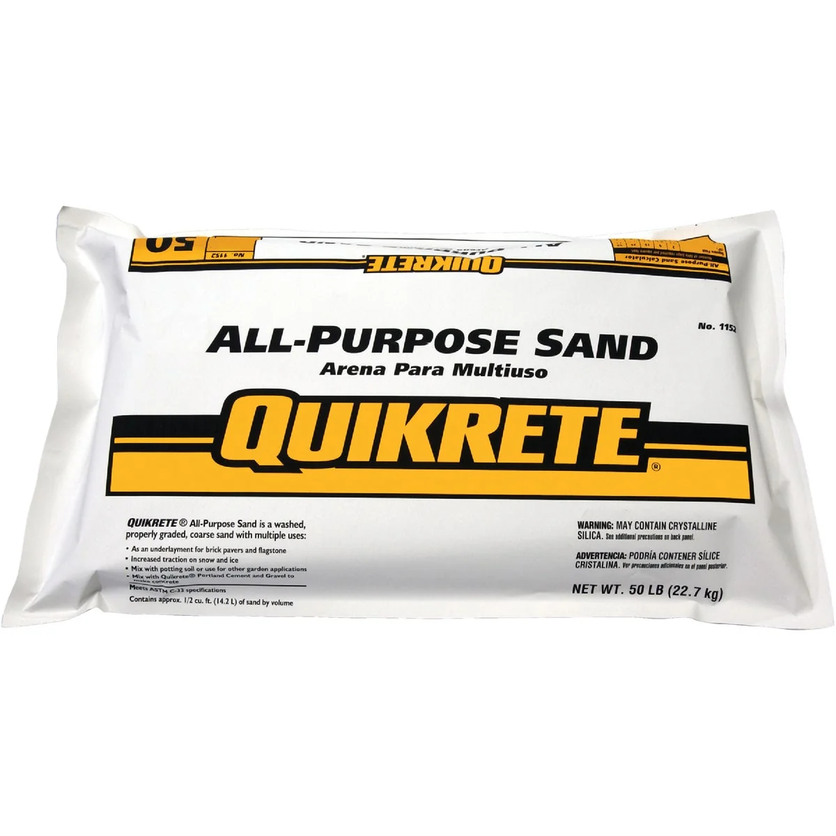 Minimalist Quikrete 50 Lb. All Purpose Sand Recyclable