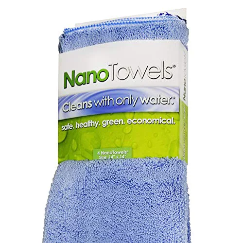 Functional The Eco Cloth That Cleans Virtually Any Surface with Only Water. No More Paper Towels Or Toxic Chemicals. 4-Pack 14×14 Blue Effective