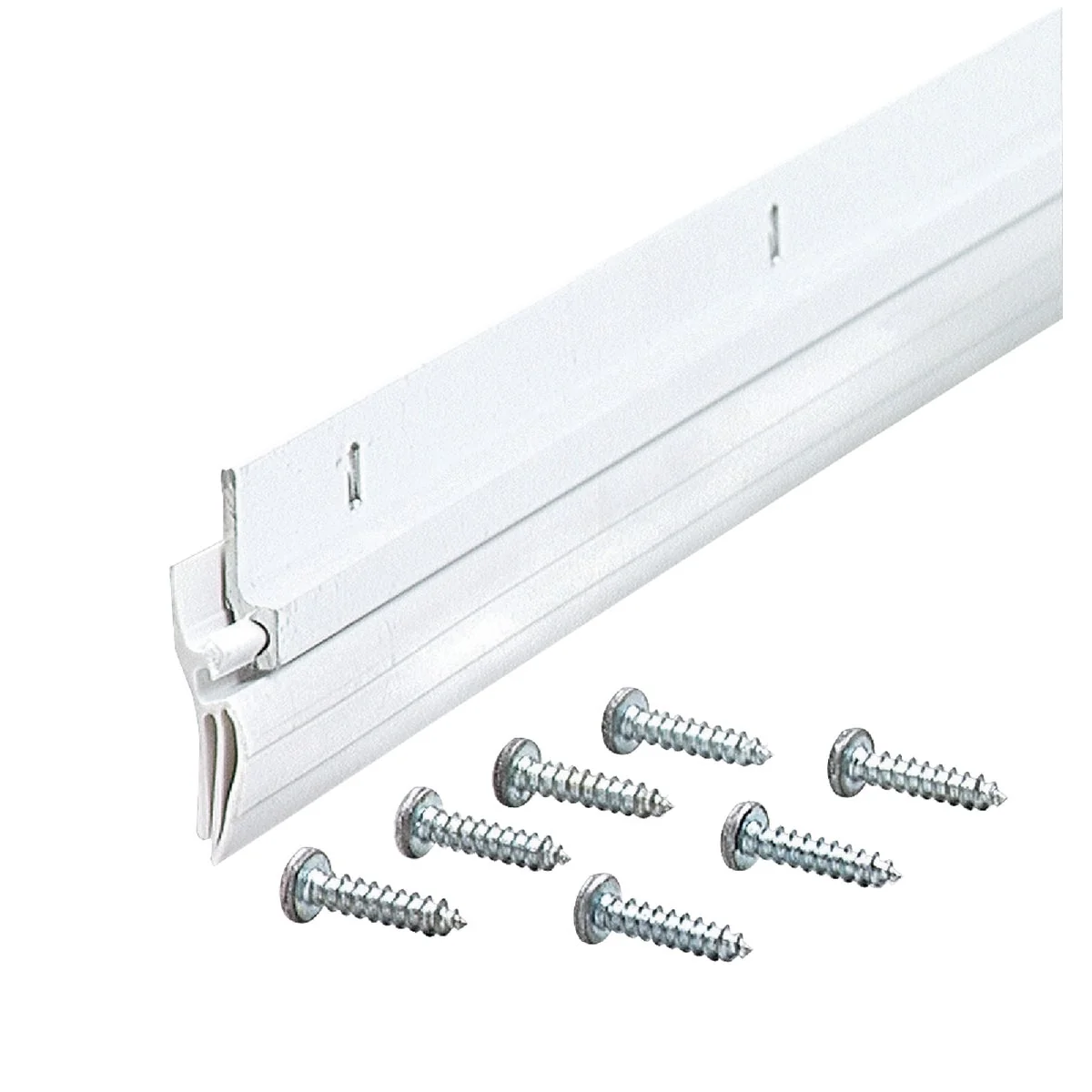Stylish M-D 1-1 4 In. x 36 In. White Aluminum Vinyl Door Sweep High-End