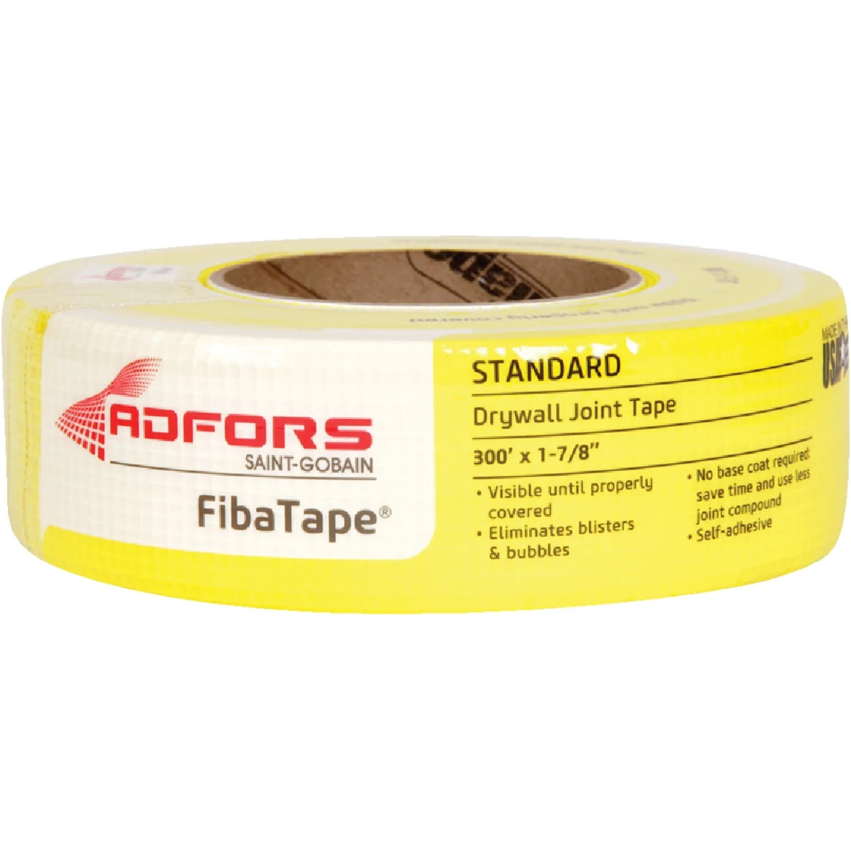 Fashionable FibaTape 1-7 8 In. x 300 Ft. Yellow Self-Adhesive Joint Drywall Tape Smart
